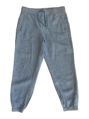 Athleta Women's Retreat Linen Jogger Size 10 Chambray Blue